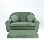 FORTISLINE Kindersofa XXL ausklappbar 96x57x48 cm - Kindercouch aus Cord mit