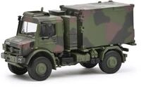Schuco 1:87 Unimog U5023 Funkcontainer Camo - Hochwertiges Diecast Modell im Ma&szlig;stab
