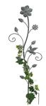 DanDiBo Rankhilfe mit Blumen Rankgitter aus Metall H-110 cm Kletterhilfe 96014...