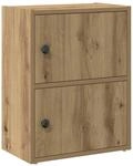 vidaXL B&uuml;cherregal Artisan-Eiche 40x24x52 cm Holzwerkstoff, B&uuml;cherschrank,