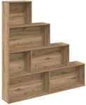 vidaXL B&uuml;cherregal Artisan-Eiche 157x24x160 cm Holzwerkstoff, B&uuml;cherschrank,