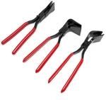 Wiltec Falzzangen Set 3 teilig, 3x Abkantzange 0&deg; 45&deg; 90&deg; Maulbreite 55 mm...