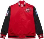 Mitchell & Ness NFL Primetime Heavyweight Satin Jacke - San Francisco 49ers, L