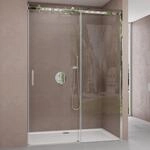 doporro Duscht&uuml;r Nischent&uuml;r dusche Duschabtrennung Duschkabine 145x195cm