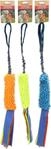 Flamingo Hundespielzeug &ndash; Fauxtra Zerrspiel Bungee Chenille &ndash; elastischer Griff