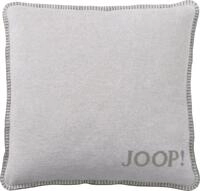 Joop! Kissen Uni Doubleface Silber-Jade Baumwolle/Polyacryl, Ma&szlig;e: 50cm x 50cm,