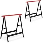Relaxdays Arbeitsbock 2er Set, klappbar, 100 kg, HBT 74x78x40cm, Allzweckbock