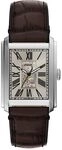 Fossil Carraway Herren 30MM Silberfarbene Edelstahluhr, ME3272
