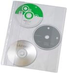 VELOFLEX 4359000 - CD-H&uuml;lle DBGM, 10er Packung DIN A4 f&uuml;r 3 CDs, mit
