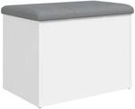 vidaXL Aufbewahrungsbank Wei&szlig; 62 x 42 x 45 cm Holzwerkstoff