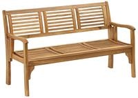 Dehner Klappbank Douglas, 3-Sitzer Gartenbank, 150 x 62 x 90 cm,...