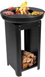 BBQ Collection 3-in-1 Feuerschale mit Grillrost - Feuerkorb 61 x 90 cm - Outdoor