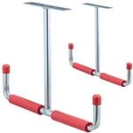 Relaxdays 12 x Deckenhaken Garage, T-Profil, bis 25 kg, f&uuml;r Stauraumbr&uuml;cke,...