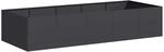 vidaXL Pflanzgef&auml;&szlig; Schwarz 200x80x40 cm Stahl, Pflanzschale,