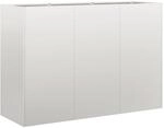 vidaXL Pflanzk&uuml;bel 120x40x80 cm Edelstahl, Pflanzschale, Garten-Garten-Pflanzk&uuml;bel,
