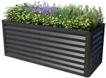 PRIMEYARD Hochbeet Luca anthrazit Stahlkonstruktion 150x60x60 cm