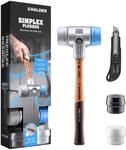 Simplex-Plusbox Starterkit Alu, Simplex-Schonhammer D60, TPE-soft/TPE-mid, mit