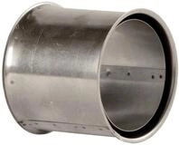 Rauchrohr, Ofenrohr Wandfutter 12cm doppelt FAL 120 &oslash;