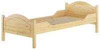 Erst-Holz&reg;Massivholzbett Kiefer Natur 90x200 Einzelbett Lattenrollrost...