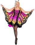 W WIDMANN MILANO Party Fashion - Kost&uuml;m Schmetterling, Kleid mit Tutu, Fl&uuml;gel,