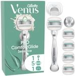Gillette Venus Pro Comfortglide Sensitive Rasierer Damen &mdash; Inkl. 1 Nassrasierer, 5