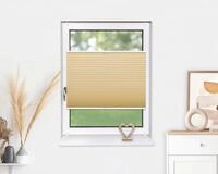 Deco-Raum Plissee ohne Bohren Klemmfix 100x150cm(BxH) Beige Jalousie...