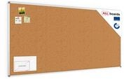 ALLboards Pinnwand mit Aluminiumrahmen 200x100cm, Korktafel Korkwand Pinnwand...
