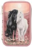 Depesche 13968 Miss Melody Blossom Pony - Gef&uuml;llte 3-Fach Federtasche in Rosa, mit