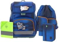 L&Auml;SSIG Schulranzen Regenh&uuml;lle Light Unique School Set 7-teilig Space Blue blau