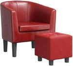 vidaXL Clubsessel, Sessel mit gepolstertem Sitz Armlehnen, Cocktailsessel mit