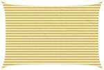 vidaXL Sonnensegel Gelb und Wei&szlig; 3 x 4 m HDPE, Garten & Terrasse, moderner