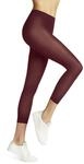 FALKE Damen Leggings Pure Matt 50 DEN Capri W Le halb-Blickdicht einfarbig 1 St&uuml;ck,
