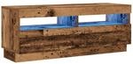 vidaXL TV-Schrank mit LED-Leuchten Altholz-Optik 100x35x40 cm, TV-M&ouml;bel,...