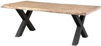 MASSIVMOEBEL24.DE | Freeform 5 - Baumtisch aus Mangoholz - beige lackiert |...