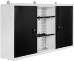 Wiltec Werkzeugschrank aus Stahl grau 60x120x19cm Werkstattschrank f&uuml;r Werkzeug und