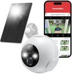 SwitchBot Drahtlose Sicherheitskamera Kit, 2K Au&szlig;enkamera mit Solarpanel,