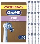 Oral-B Aufsteckb&uuml;rsten PRO Sensitive Clean, Wei&szlig;, 16 St&uuml;ck