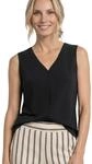 Street One Damen Top mit V-Neck und Crochet-Tape
