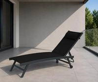 Gardissimo Sonnenliege Elli &ndash; Formsch&ouml;ne Aluminium-Gartenliege mit 5fach
