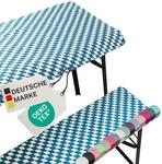 NYVI Bierbankauflagen Set NYVIGala 130x70 cm Bayrische Raute - 1x Tischdecke...