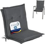 Beautissu 2er Set Niedriglehner Auflage Gartenstuhl 100x50x6 cm Loft NL -...
