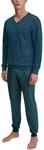 CALIDA Relax Imprint B&uuml;ndchen-Pyjama, Schlafanzug Herren, 100% Baumwolle,
