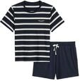 Marc O'Polo Herren Pyjama Mix N Match darknavystripe-darknavy - Gr&ouml;&szlig;e L