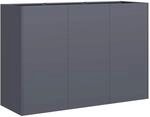 vidaXL Pflanzk&uuml;bel Anthrazit 120x40x80 cm Kaltgewalzter Stahl, Pflanzschale,