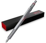 rOtring 600 Gelschreiber | 0,55 mm | Schwarze Tinte | Silberfarbenes Schreibger&auml;t