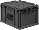 PROREGAL Eurobox NextGen Portable | HxBxT 23,5x30x40cm | 20 Liter | Schwarz 