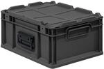 PROREGAL Eurobox NextGen Portable | HxBxT 18,5x30x40cm | 16 Liter | Schwarz 