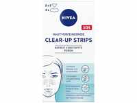 NIVEA hautverfeinernde Clear-Up Strips (6 Stück), Reinigungs-Strips für das Gesicht