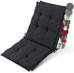 Beautissu 2er Set Premium Niedriglehner Auflage Gartenstuhl 100x50cm Sun-NL &ndash;...