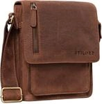 STILORD Herren-Umh&auml;ngetasche braun - Kleine Vintage Schultertasche - 8,4 Zoll